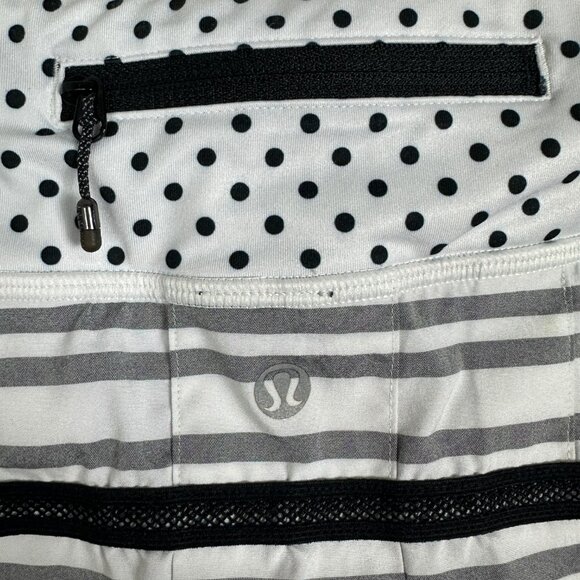 Lululemon Run Pace Setter Skirt Size 6 Pickleball Tennis Skort Dot Printed Run - Picture 12 of 16